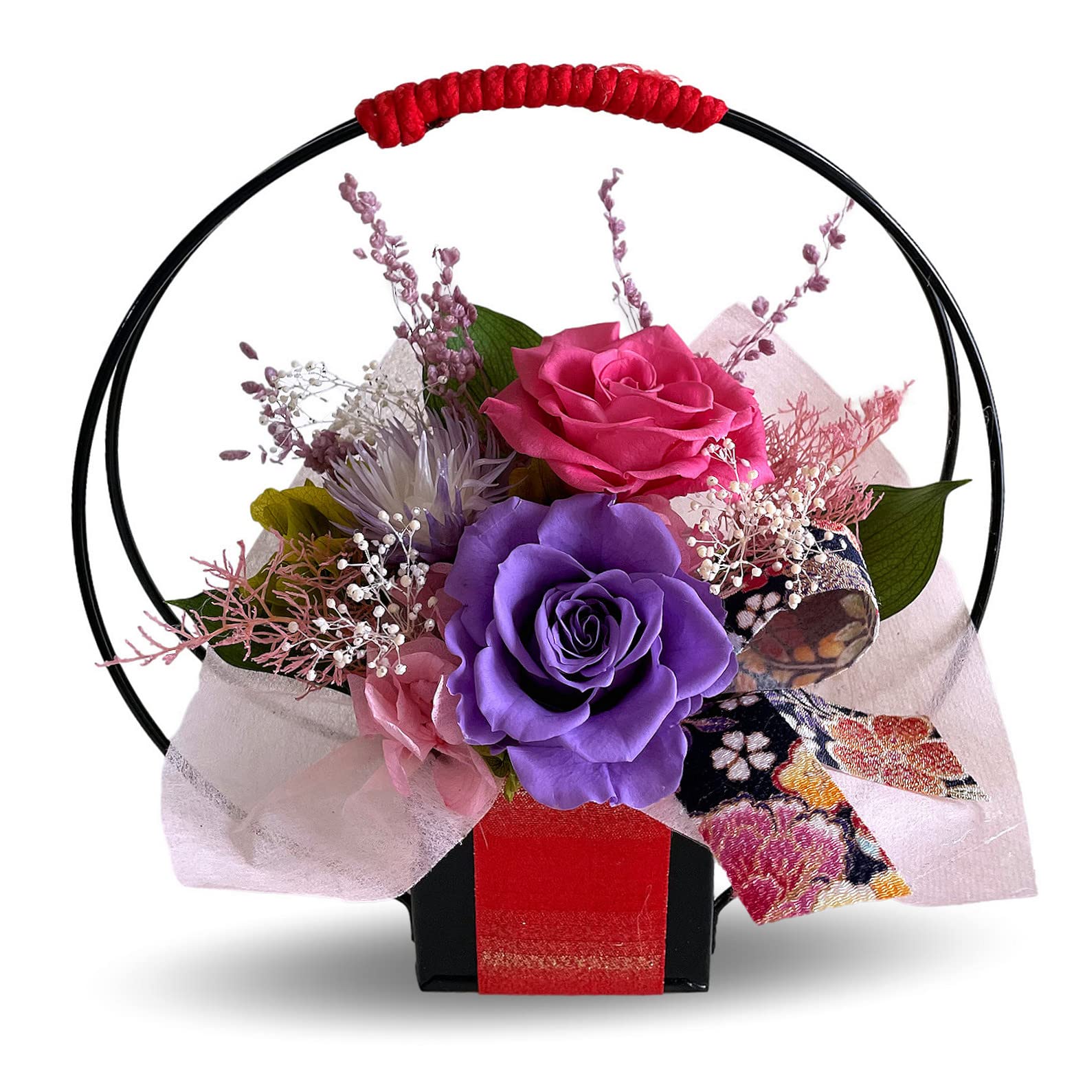 Amazon｜フローリストレマン プリザーブドフラワー 花 紫 パープル